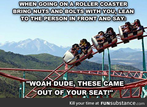 Roller coaster prank idea