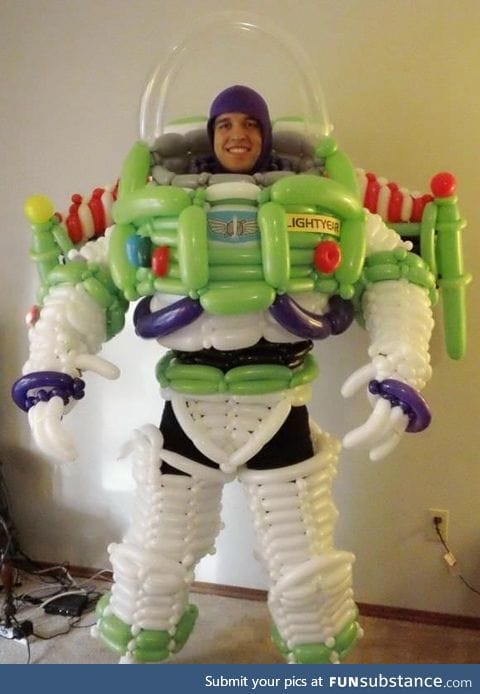 Buzz Lightyear balloon costume