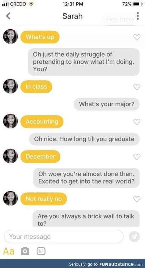 Suddenly unmatched