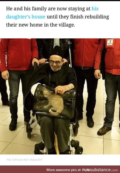 He and the kitty are doing well guys!