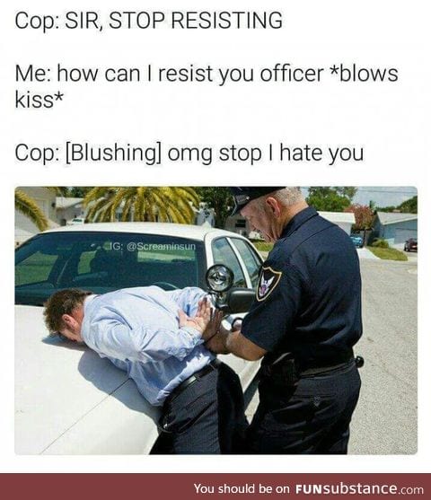 Is that a baton in your pants?