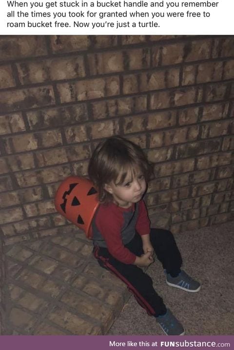 My son found himself in a predicament this morning