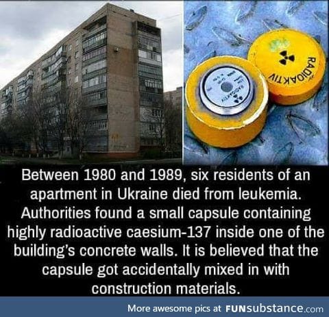 How do you accidentally mix radioactive material with construction material???!!!