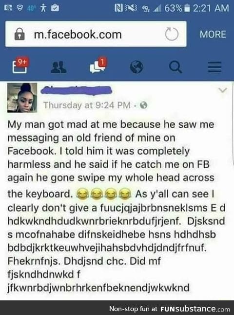 That's a long swipe