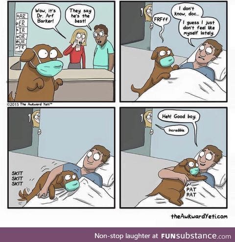 He's doing his best