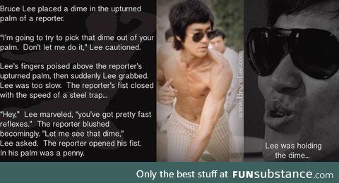Bruce Lee  demonstrates he’s the master!