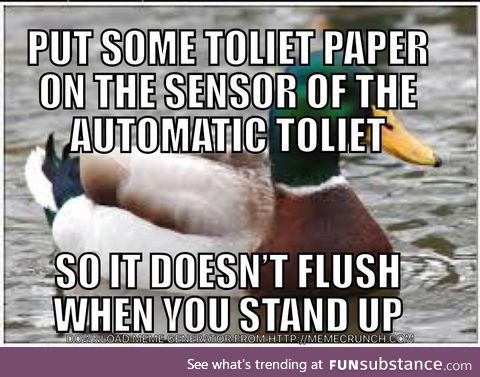 For those who hate using public toilets