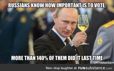 Russians are enthusiastic voters