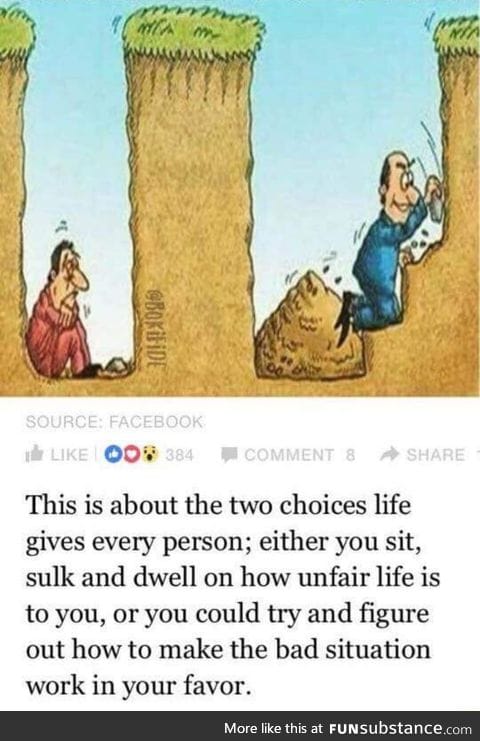 Never accept what you're dealt