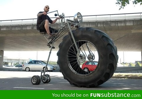 A true man's tricycle