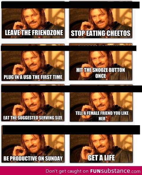Remove the top half, and boromir becomes first world courage wolf