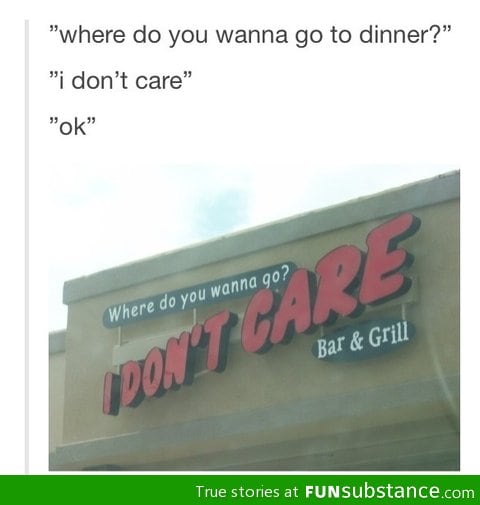 I don't care
