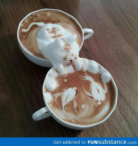 Just crossing to the other cup