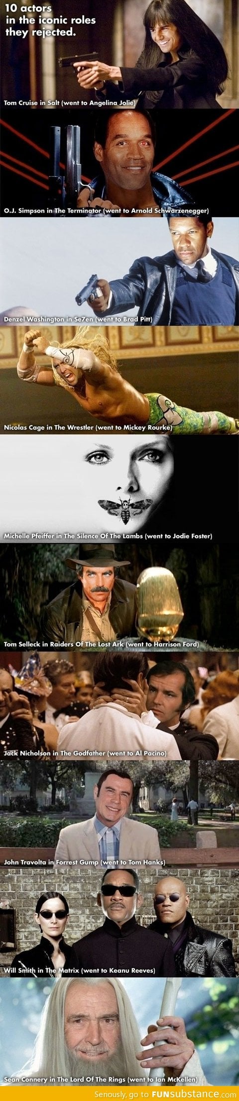 10 actors and the iconic roles they rejected