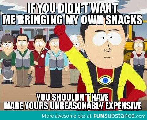 To every movie theater ever