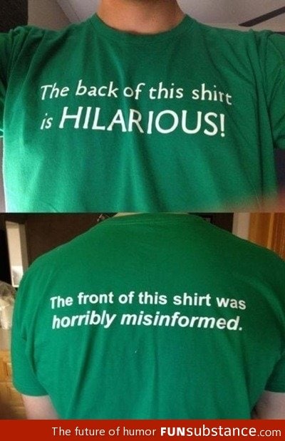 Hilarious shirt