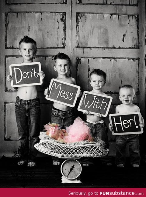 Big brothers and their little sister