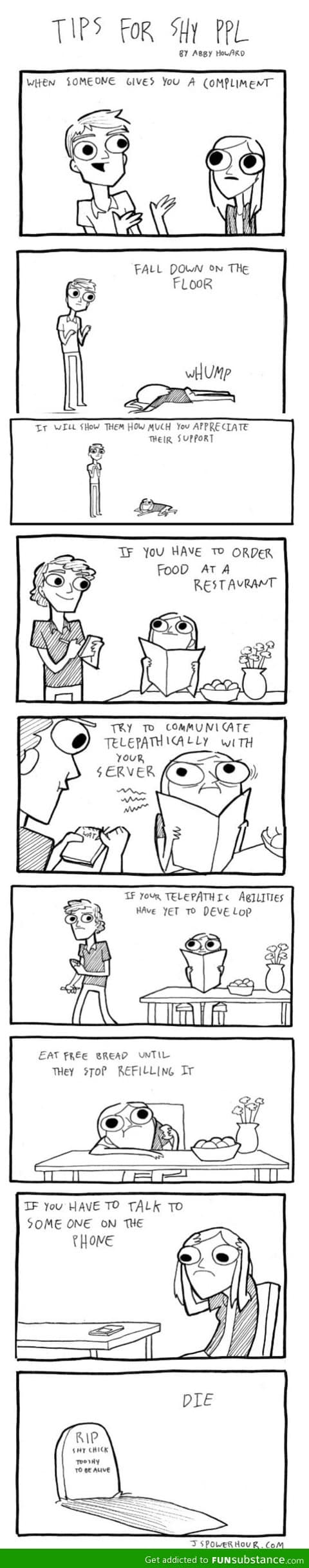 Tips for shy people
