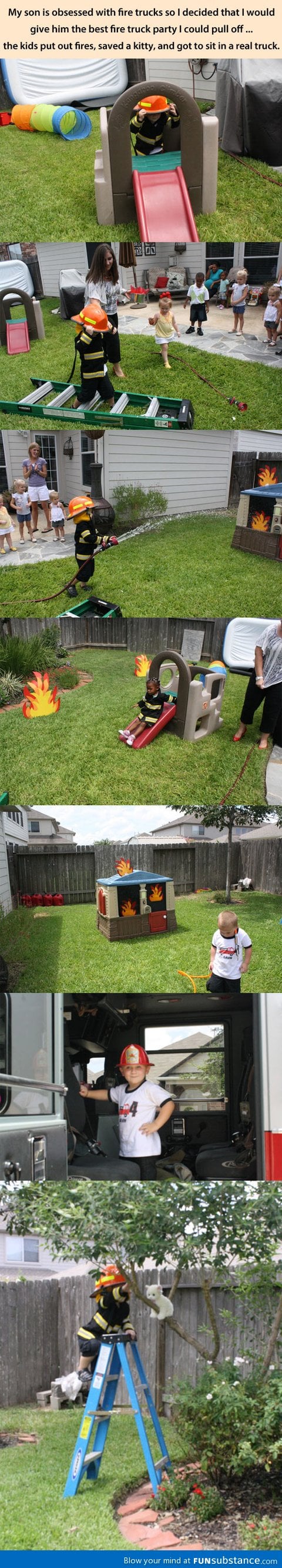 Fireman birthday party