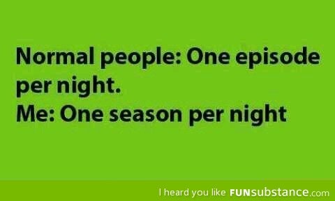 Watching a TV series