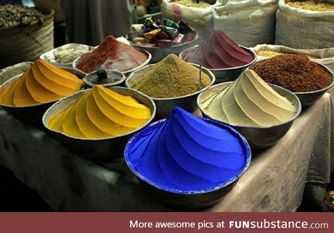 Spices in a bazar, Egypt