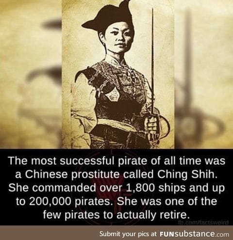 You heard it hear first folks. A female Pirate