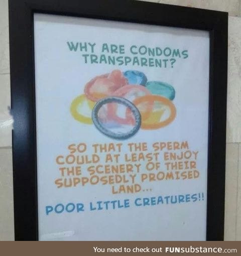 Why are condoms transparent?