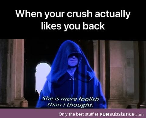 When your crush actually likes you back