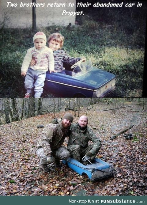 Brothers find their old toy car after 25 years