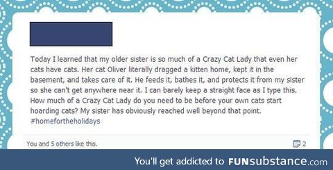 The ultimate cat lady