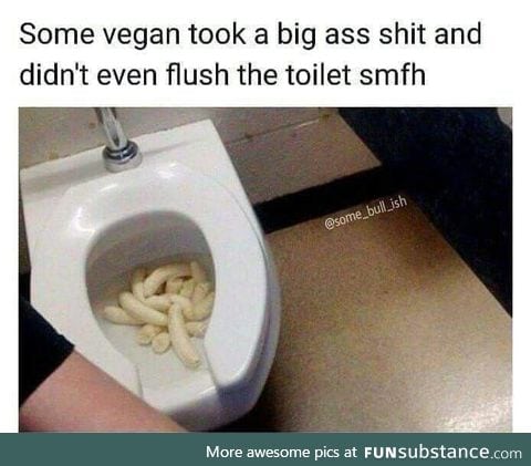 Vegan's poop