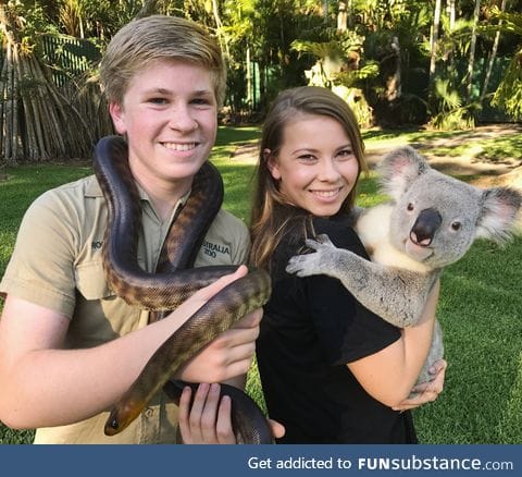 Steve Irwin's kids carrying on his legacy