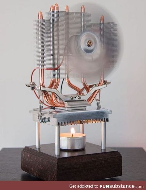Thermoelectric fan powered by a candle!