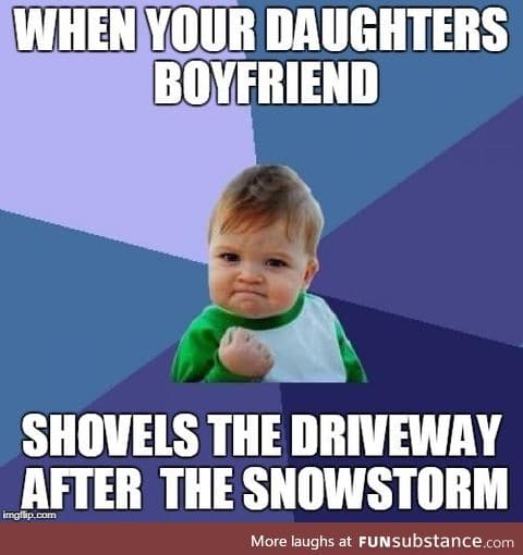 Shovel the driveway