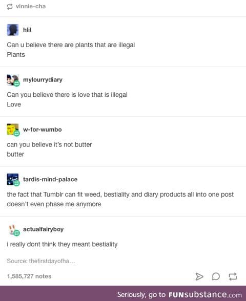 Plants, love, and butter