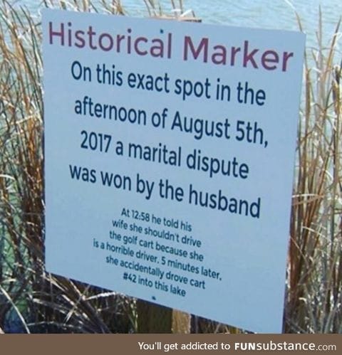 A guy won against his wife