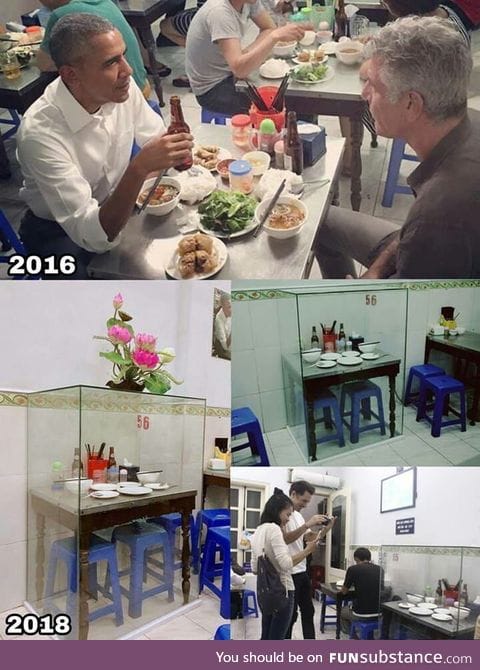 In 2016, Obama and Anthony Bourdain visited this traditional noodle restaurant in Hanoi