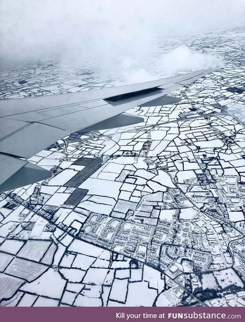 Dublin, Ireland after the recent snow