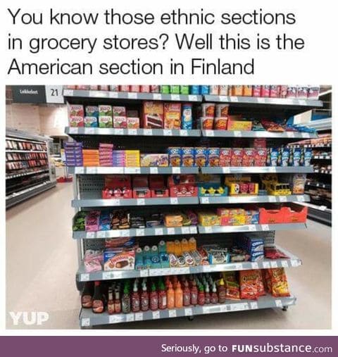 “Ethnic” section in Finland