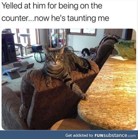 But I’m not on the counter
