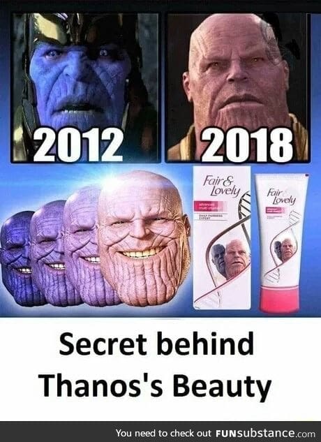 Thanos skin care routine