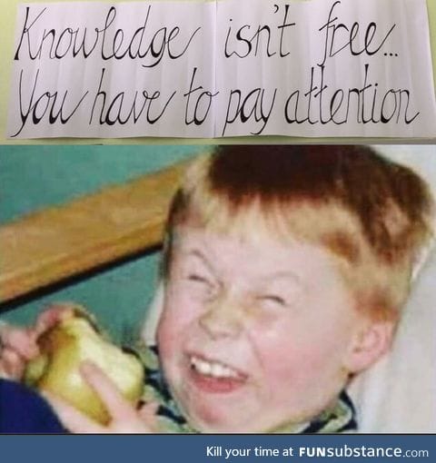 When my teacher tries to be funny