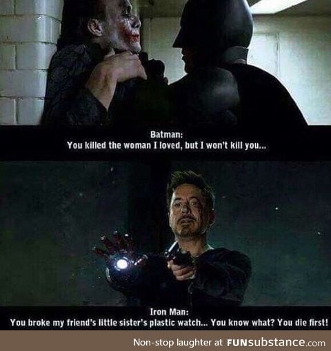 I prefer Tony Stark