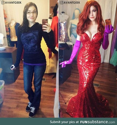 Olivia Mears' Jessica Rabbit cosplay