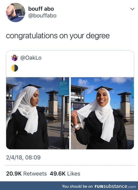 Congratulations on your degree