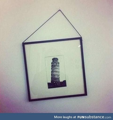 Perfectionists tower of Pisa