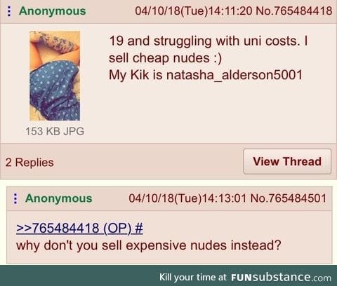 Anon helps a poor girl