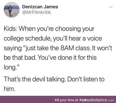 Not the 8AM class