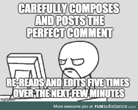 I'll bet I'm not the only finicky commenter out there