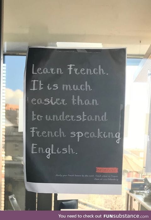 One more reason to learn French